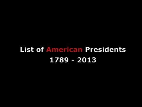 List of Presidents in Order & Years Served w/ Terms as American President of the United States