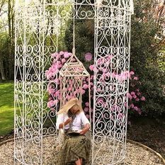  - Royal Scroll Metal Gazebo & Swing Seat - Gazebos