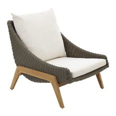  - Retro Rattan Effect Coffee Chair - Garden Lounge Chairs