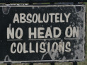 Absolutely no head on collisions by Shawn Rossi (CC BY 2.0) https://flic.kr/p/4fZHVB