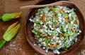 Zucchini flower and goat's cheese risotto 