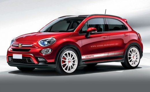 2016 Fiat 500X Abarth Rendered