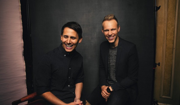 Benj Pasek and Justin Paul have been collaborating since they were 18, and they compare their relationship to that of ...