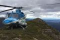 The Southcare helicopter: Snowy Hydro's sponorship is up in the air.