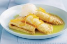 Crepes in orange liqueur sauce