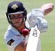 Hilton Cartwright plays a shot in Sheffield Shield match between Western Australia and Tasmania.