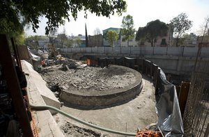 A view of a temple found in Mexico City, Wednesday Nov. 30, 2016.