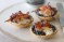 Individual bacon and egg tartlets