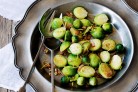 Brussels sprouts with bacon and pine...