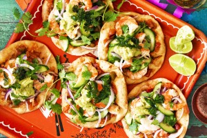 Prawn tostadas