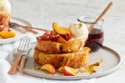 Peach French toast