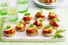 Mixed tomato canapes