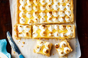 Lemon meringue pie slice