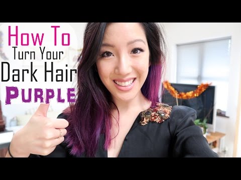 How To Dye Dark Hair Purple: DIY Hair Colour Using Schwarzkopf Live XXL