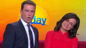 <i>Today</i> show hosts Karl Stefanovic and Lisa Wilkinson.