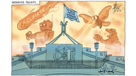 David Pope editorial cartoon, December 2 2016.