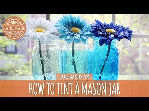 How to: Tint Mason Jars - HGTV Handmade