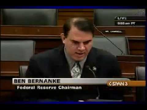 Florida congressman Alan Grayson laughs in Ben Bernanke's face, priceless!