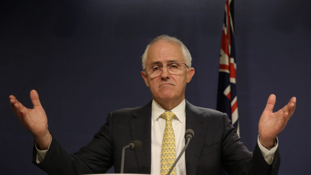 Prime Minister Malcolm Turnbull during a press conference in Sydney on Sunday 3 July 2016. Election 2016. Photo: Andrew Meares