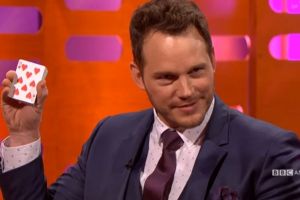Phew! Chris Pratt did not have to 'eight' his words about being able to perform magic.