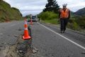 Large cracks on Highway 7 following the earthquake on November 14.