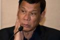 Philippine President Rodrigo Duterte speaks during a press conference in Beijing, China, Wednesday, Oct. 19, 2016. ...