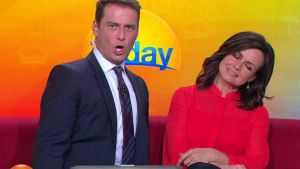 <i>Today</i> show hosts Karl Stefanovic and Lisa Wilkinson.