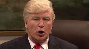 Alec Baldwin as Donald Trump.