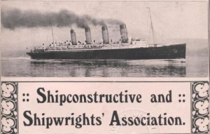 Part of Shipwrights annual report title