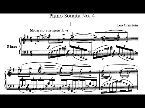 Leo Ornstein - Piano Sonata No. 4 (1918)