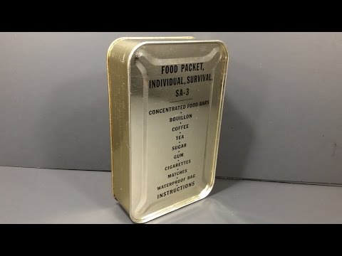 1952 Food Packet Survival Arctic 3 Korean War Military Ration Emergency MRE Review