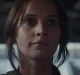 Felicity Jones in the new trailer for <Rogue One: A Star Wars Story</i>.