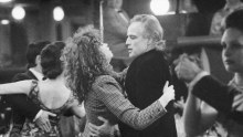 Maria Schneider and Marlon Brando in a scene from Last Tango in Paris.