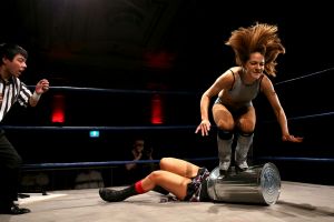 Action during The Kellyanne vs Evie bout during a Melbourne City Wrestling bout on December 2, 2016 in Melbourne, Australia.