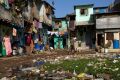 Tough life: The Dharavi slum.