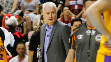 Tough schedule: Kings coach Andrew Gaze during the match against the Illawarra Hawks.