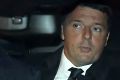 On the way to hand in his resignation: Italian PM Matteo Renzi.