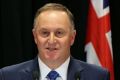 05122016 News Photo Monique Ford / Fairfax NZ Prime Minister of New Zealand John Key announces his resignation at ...