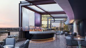 The rooftop bar at Hyatt Regency Sydney.