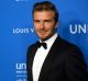  David Beckham arrives at the 6th Biennial UNICEF Ball.