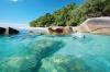 Snorkellers enjoy the waters around Fitzroy Island that teem with fish, soft corals and the occasional turtle.