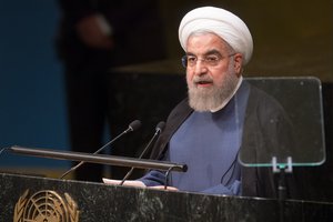 Hassan Rouhani, President of the Islamic Republic of Iran, addresses the general debate of the General Assembly’s seventieth session, 28 September, 2015.