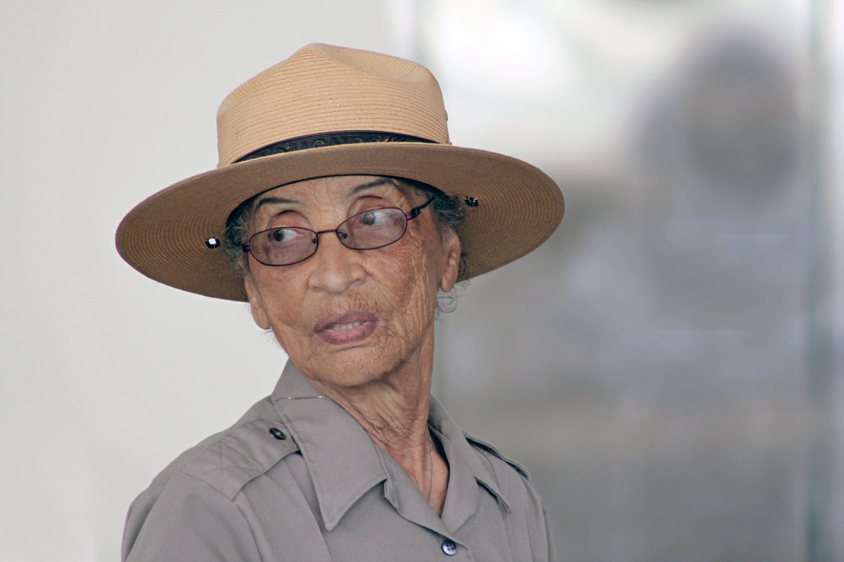 Photo of Ranger Betty Reid Soskin in her park service uniform.