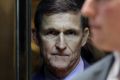 General Michael Flynn, White House national security adviser-designate, stands in the elevator at the Trump Tower on Monday. 