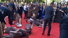 The red carpet sausage fest at the AACTAs. 