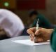 Stock photos for HSC exams. Year 11 students at Concord High School posing for a photo, Sydney. 13th October 2016 Photo: ...