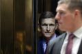 General Michael Flynn, White House national security adviser-designate, stands in the elevator at the Trump Tower on Monday. 