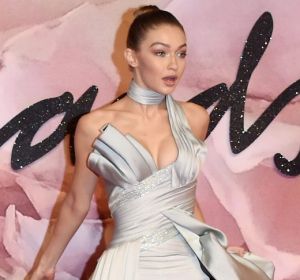 Gigi Hadid wins Model of the Year at the British Fashion Awards in London on Monday.