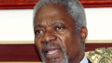 Former UN secretary-general Kofi Annan.