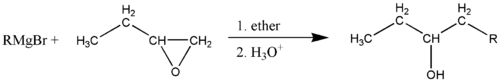 Alcohols from epoxides via grignard.png